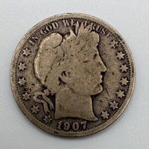 1907 O US Barber Half Dollar Coin * RARE COLLECTIBLE *